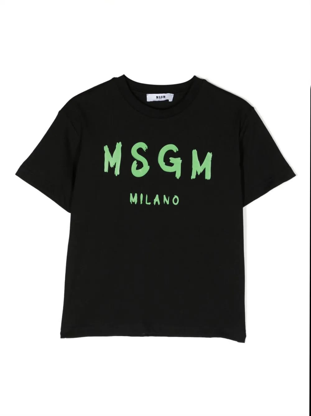 Msgm Kids' T-shirt Con Logo In Black