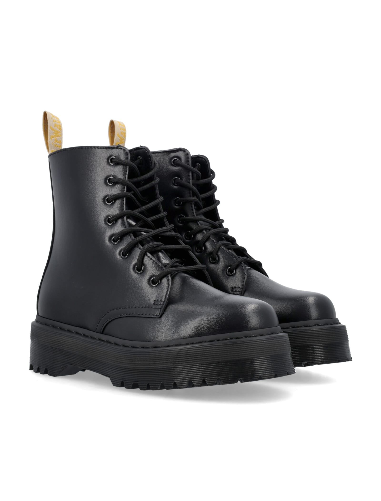 Dr. Martens Black Vegan Jadon 2 Mono Platform Boots In Black