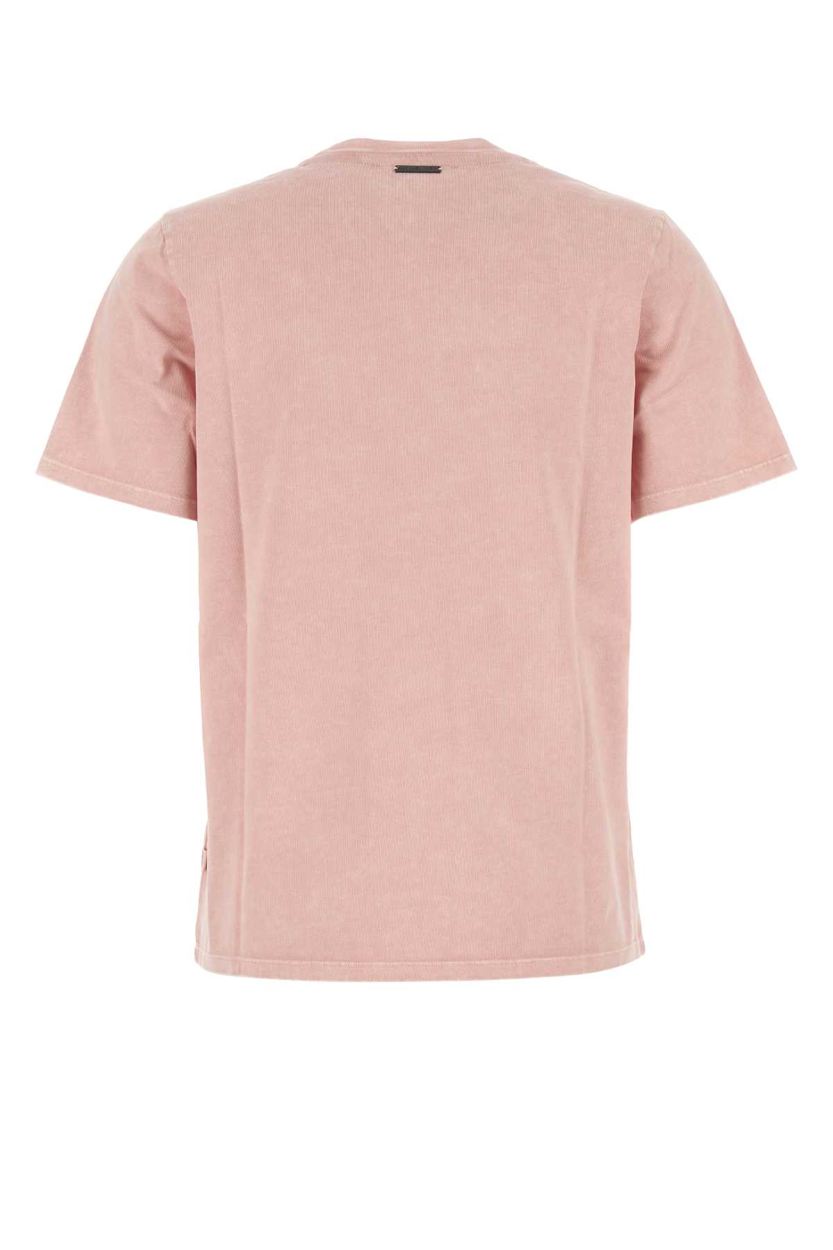 Michael Kors Cotton Crew Neck T-shirt In Rosewaterwsh