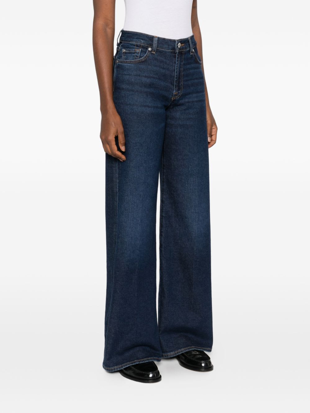 7 For All Mankind Lotta Denim Jeans In Blue