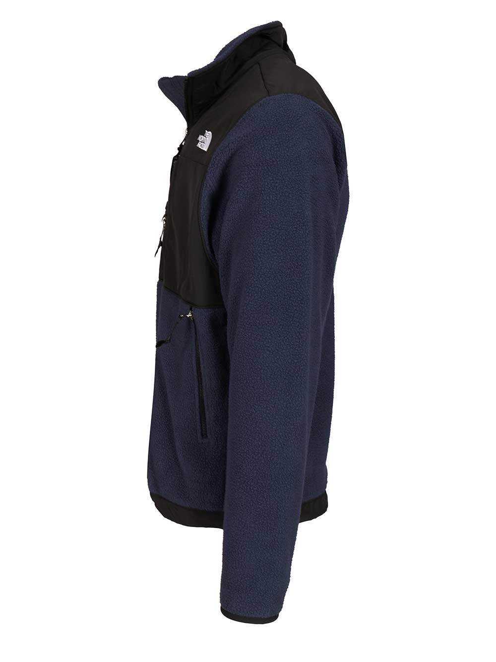 The North Face Logo Vertical Collar Grab Velvet Casual Jacket In Black