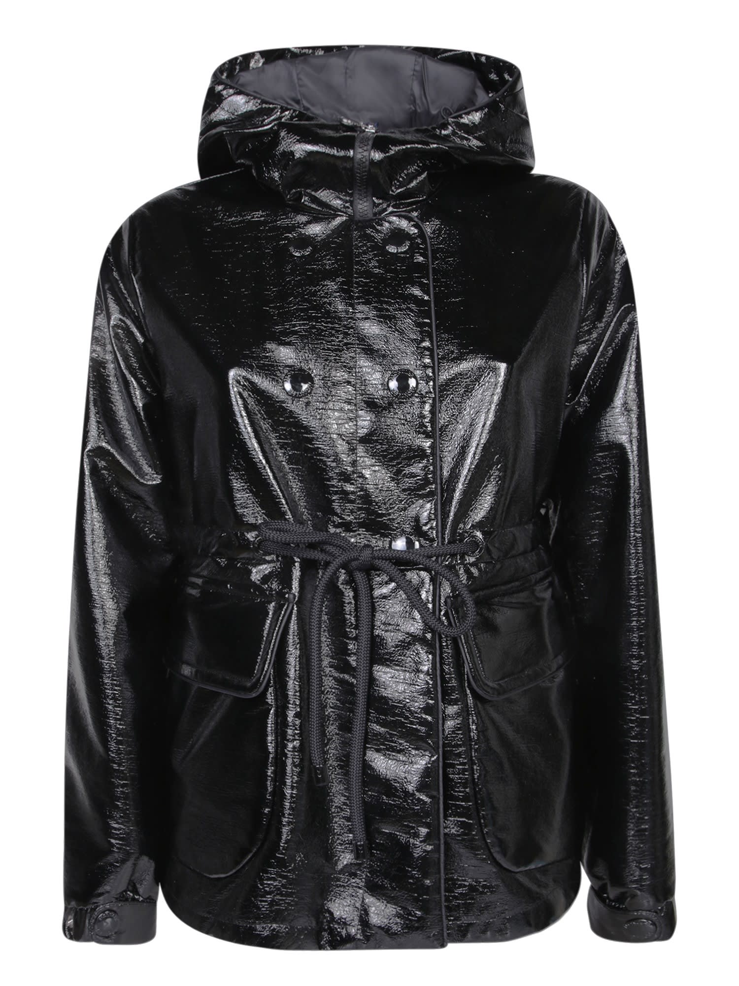 Shop Moncler Agnou Short Parka Down Jacket In Black