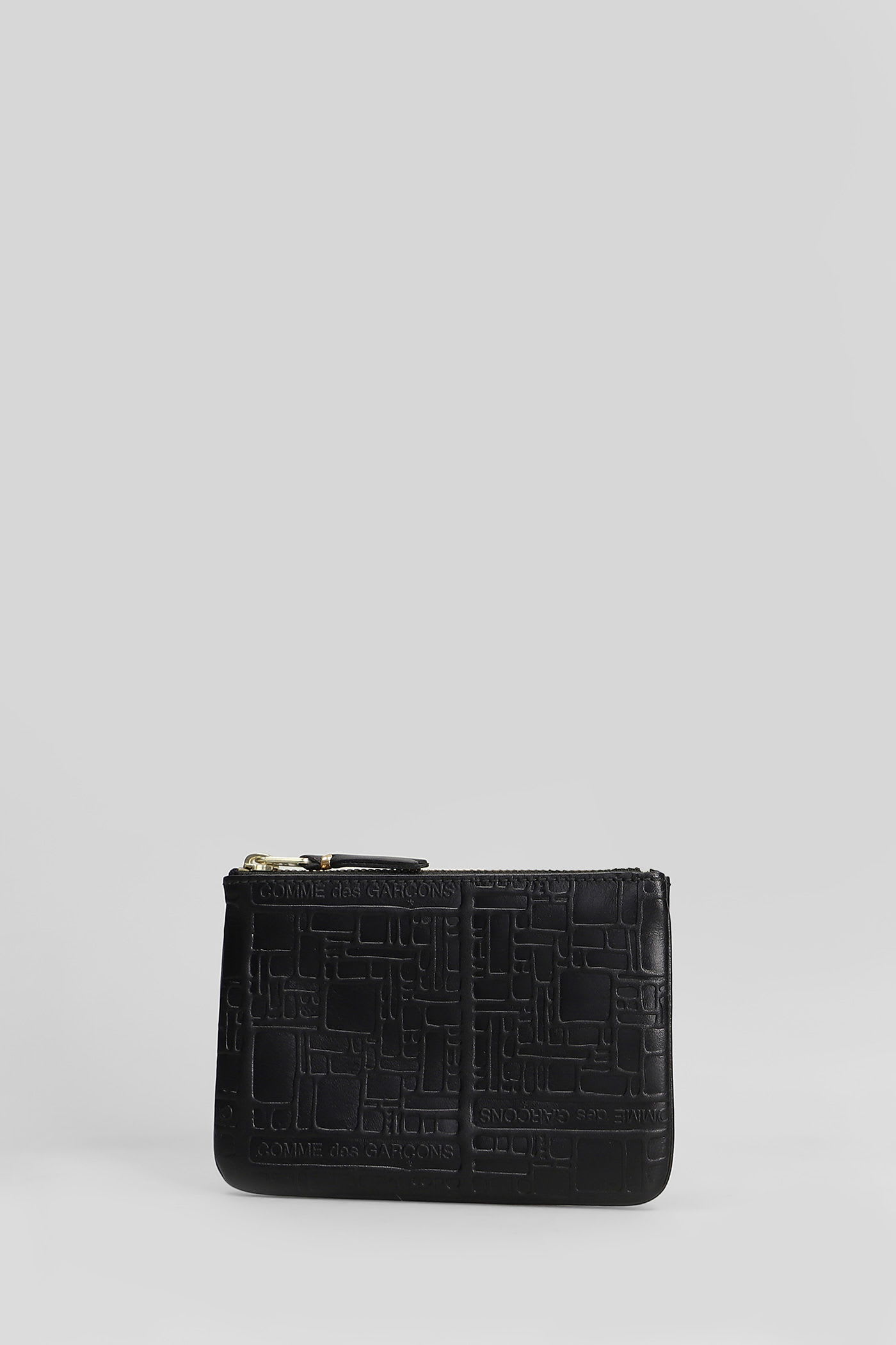 Comme Des Garçons Wallet In Black Leather In Black