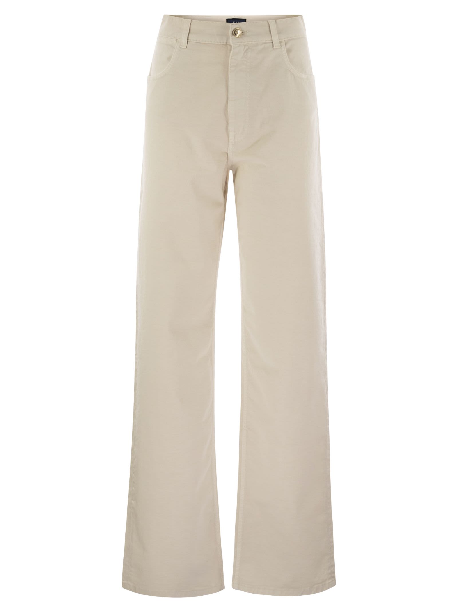 5-pocket Trousers In Stretch Cotton Drill