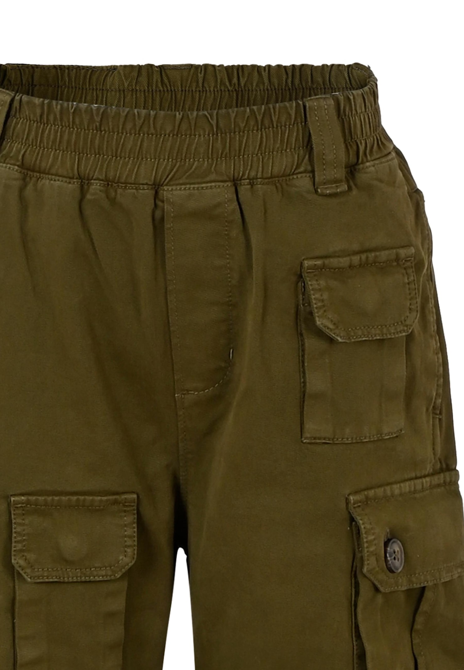 Marc Jacobs Green Trousers For Girl With Logo In Green