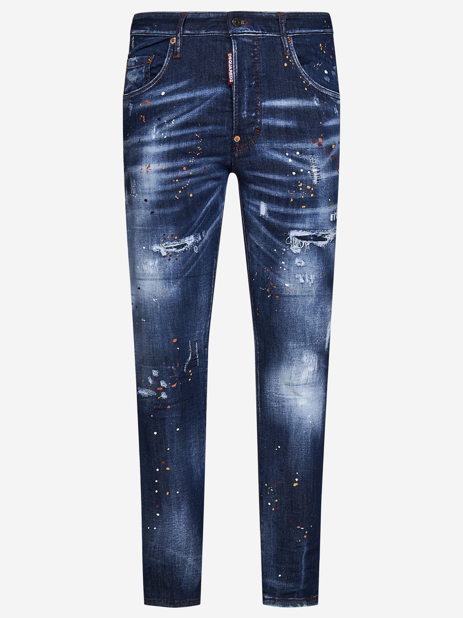 Dsquared2 Medium Autumn Leaves Wash Super Twinky Jeans