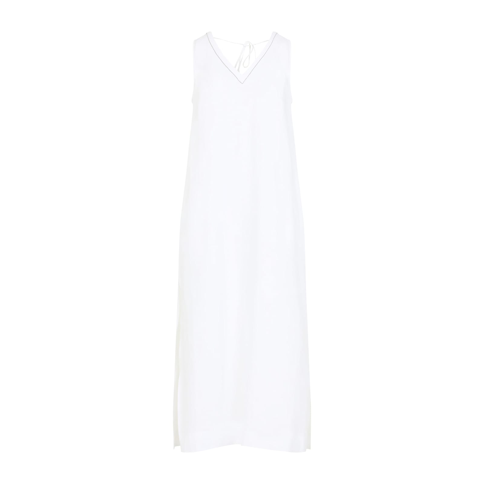 Shop Peserico Dress In Bianco