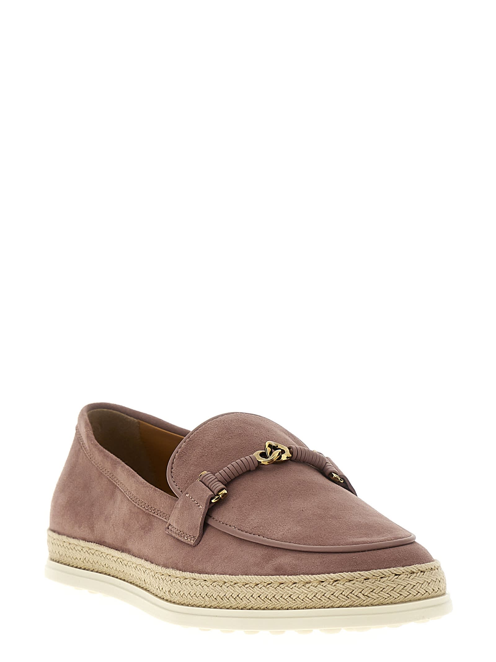 Shop Tod's Loafers In Pink