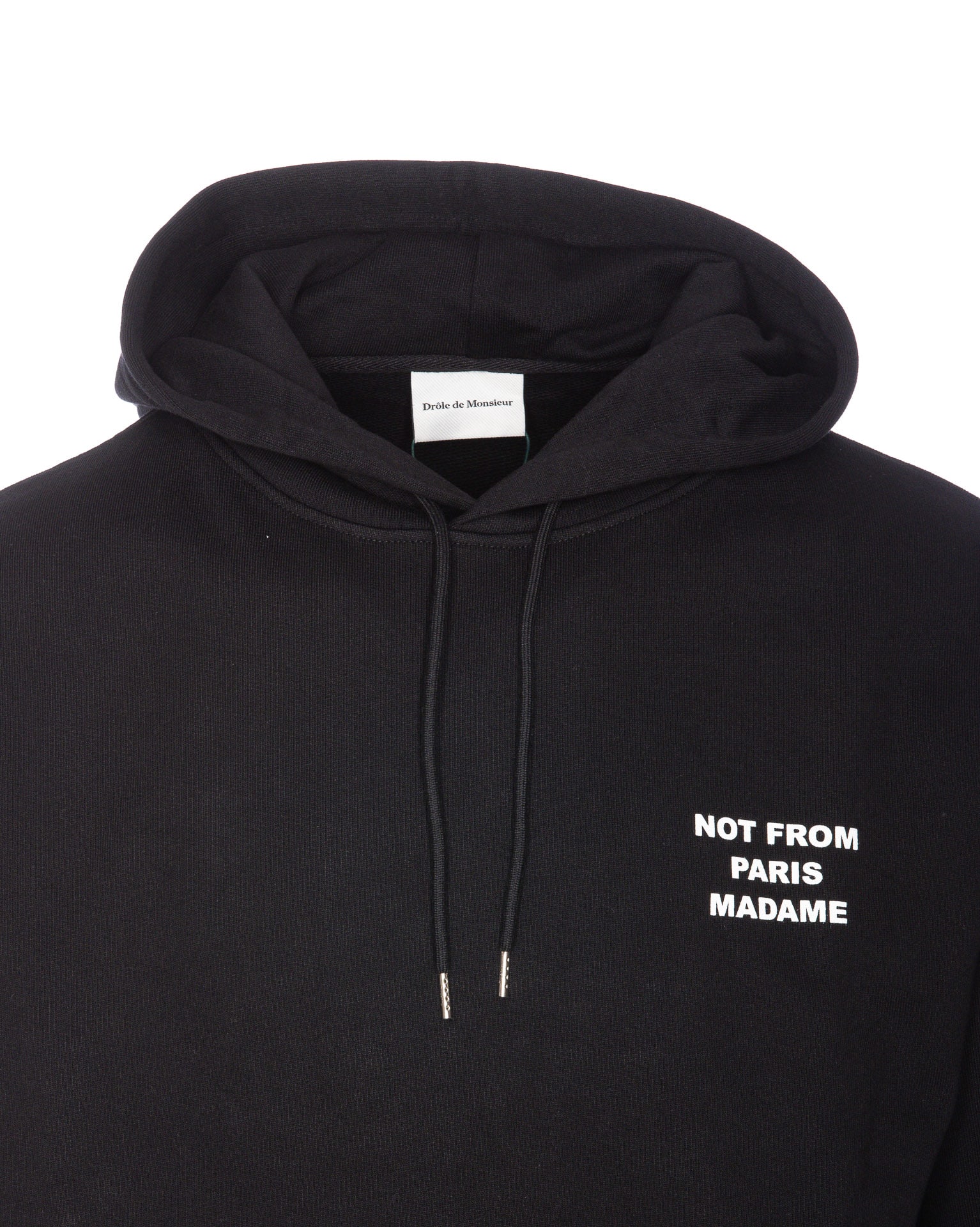 Shop Drôle De Monsieur Le Slogan Hoodie In Black