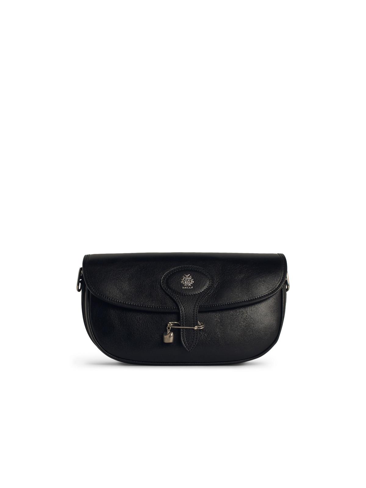 beckett Black Leather Crossbody Bag