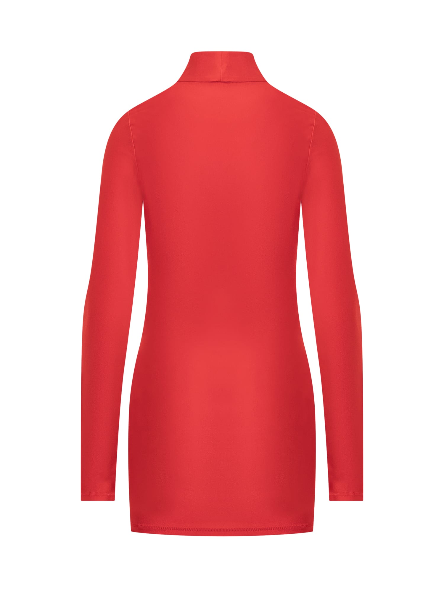 Shop Coperni Dress With Logo In Red