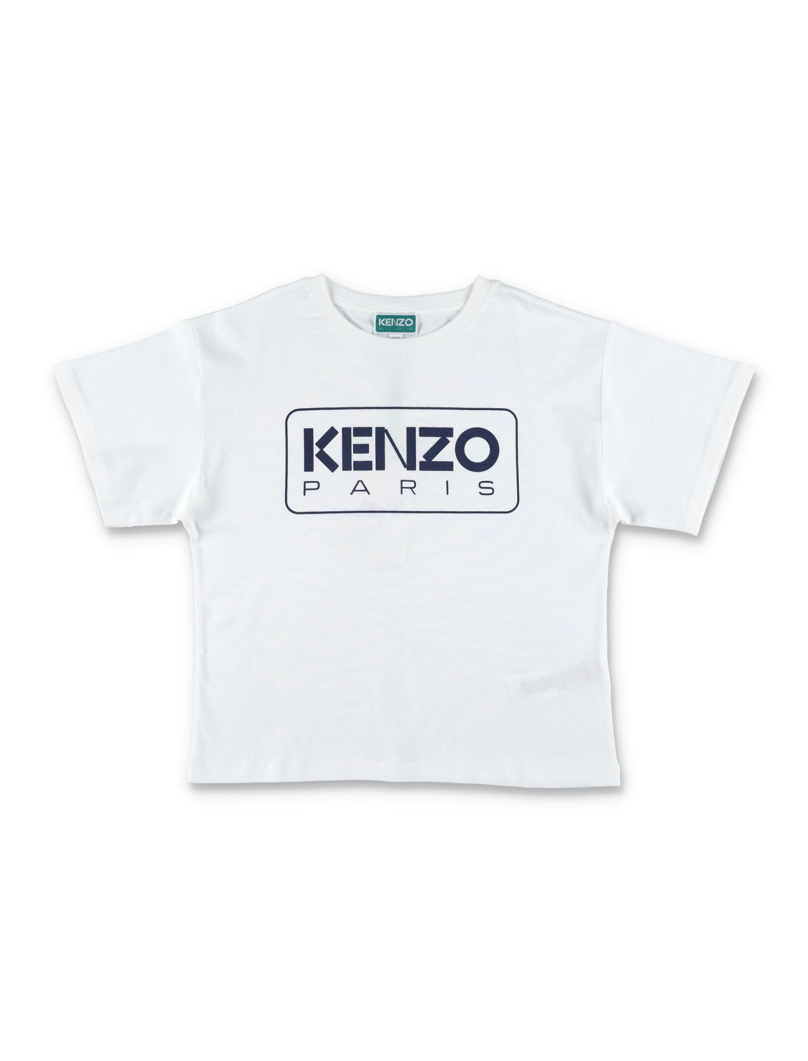 Shop Kenzo Logo T-shirt In Ivory