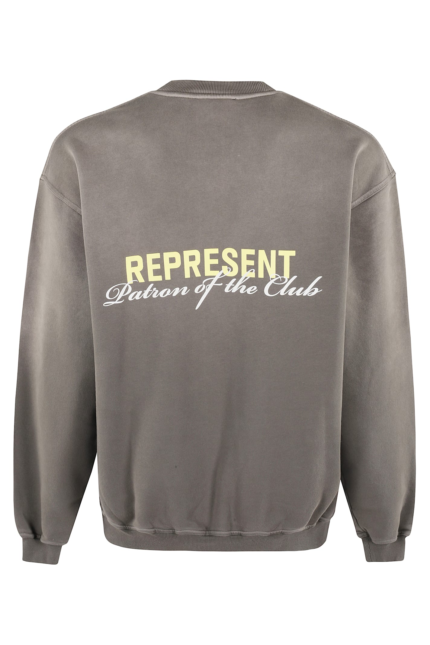 Represent Patron Of The Club Washed Sweatshirt In Washed Olive