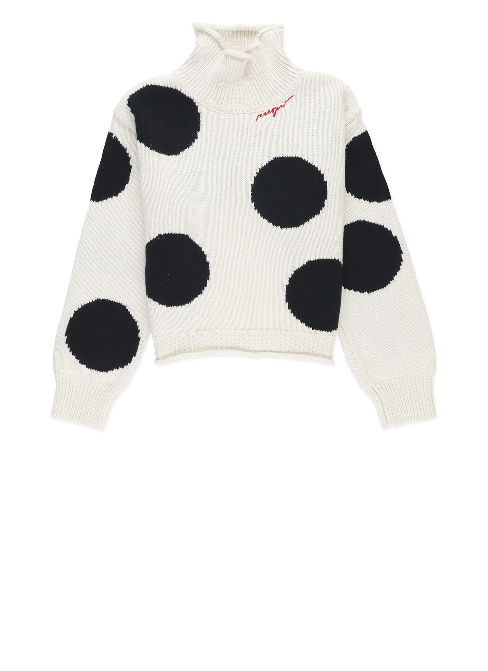 Shop Msgm Cotton And Wool Sweater In Ivory