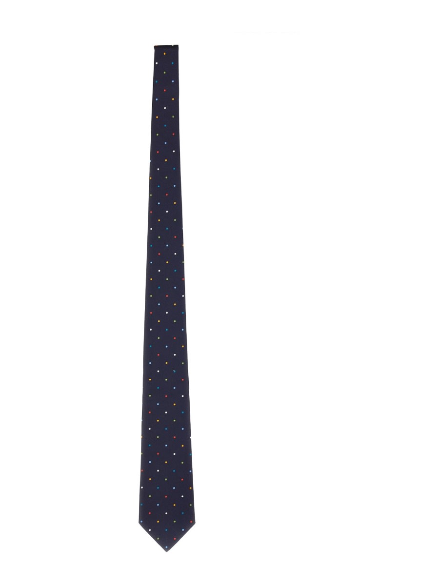 Shop Paul Smith Silk Tie In Blue