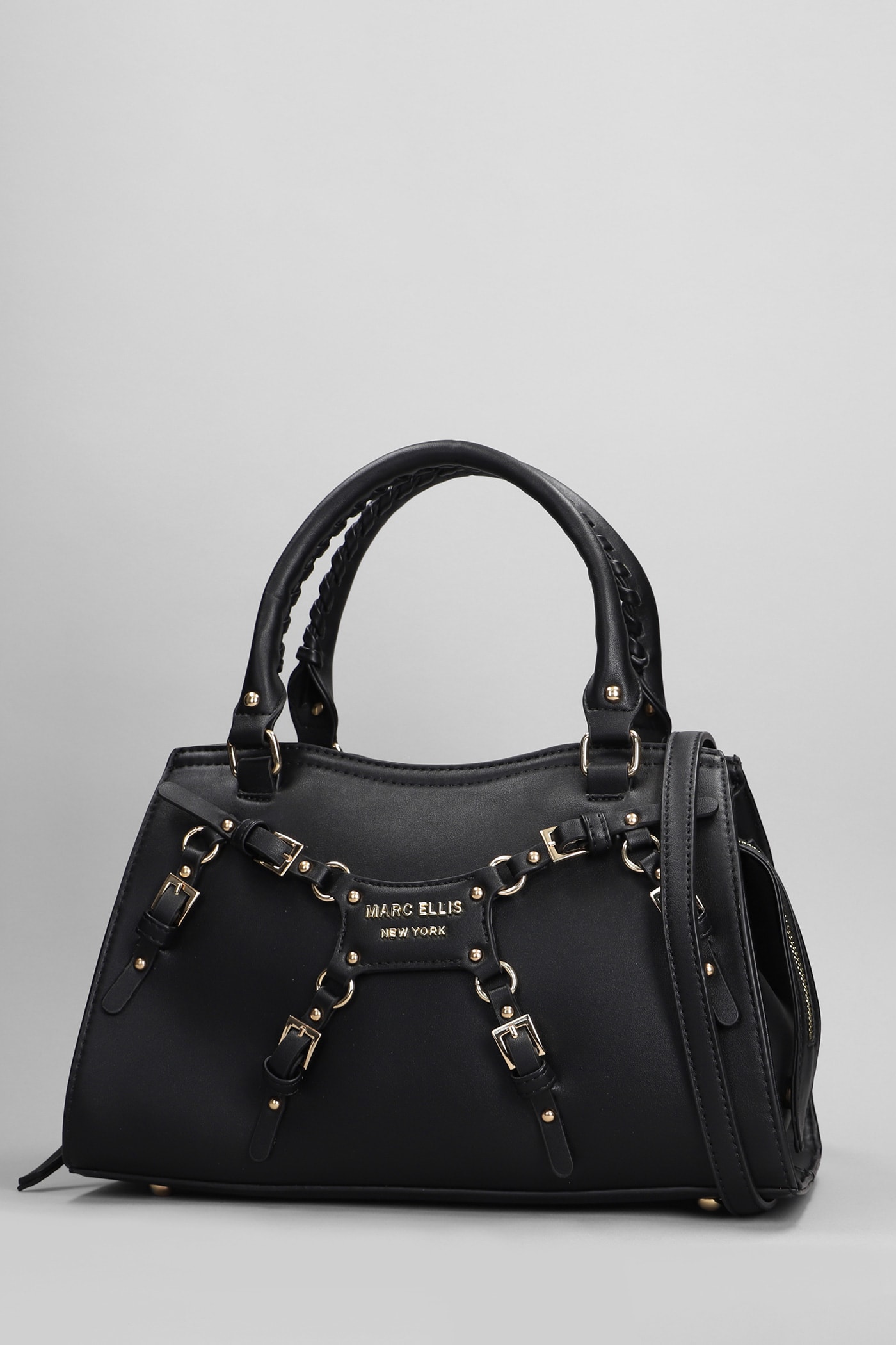 Shop Marc Ellis Rihanna M Shoulder Bag In Black Leather