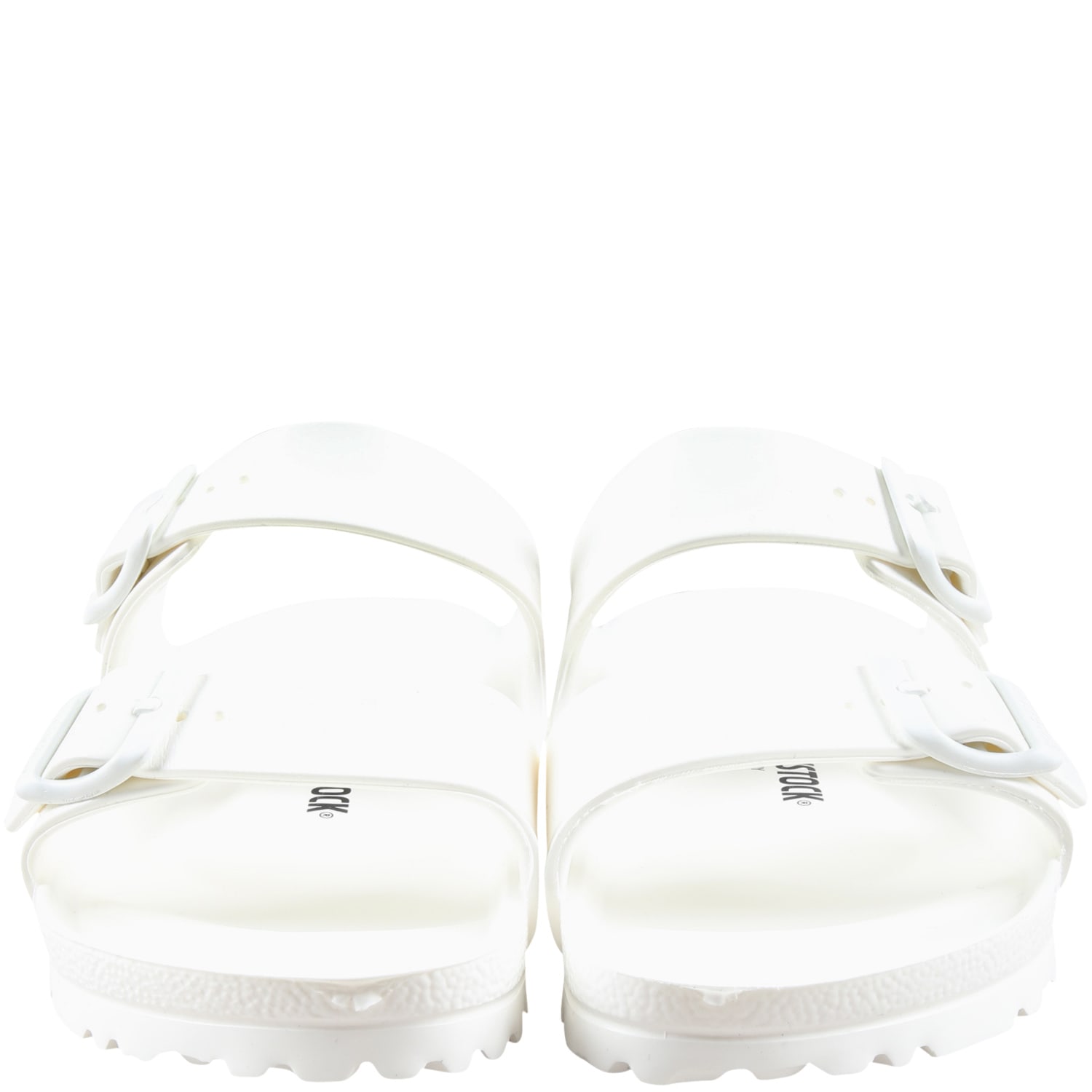 Shop Birkenstock White Sandals Arizona Eva For Kids With Logo