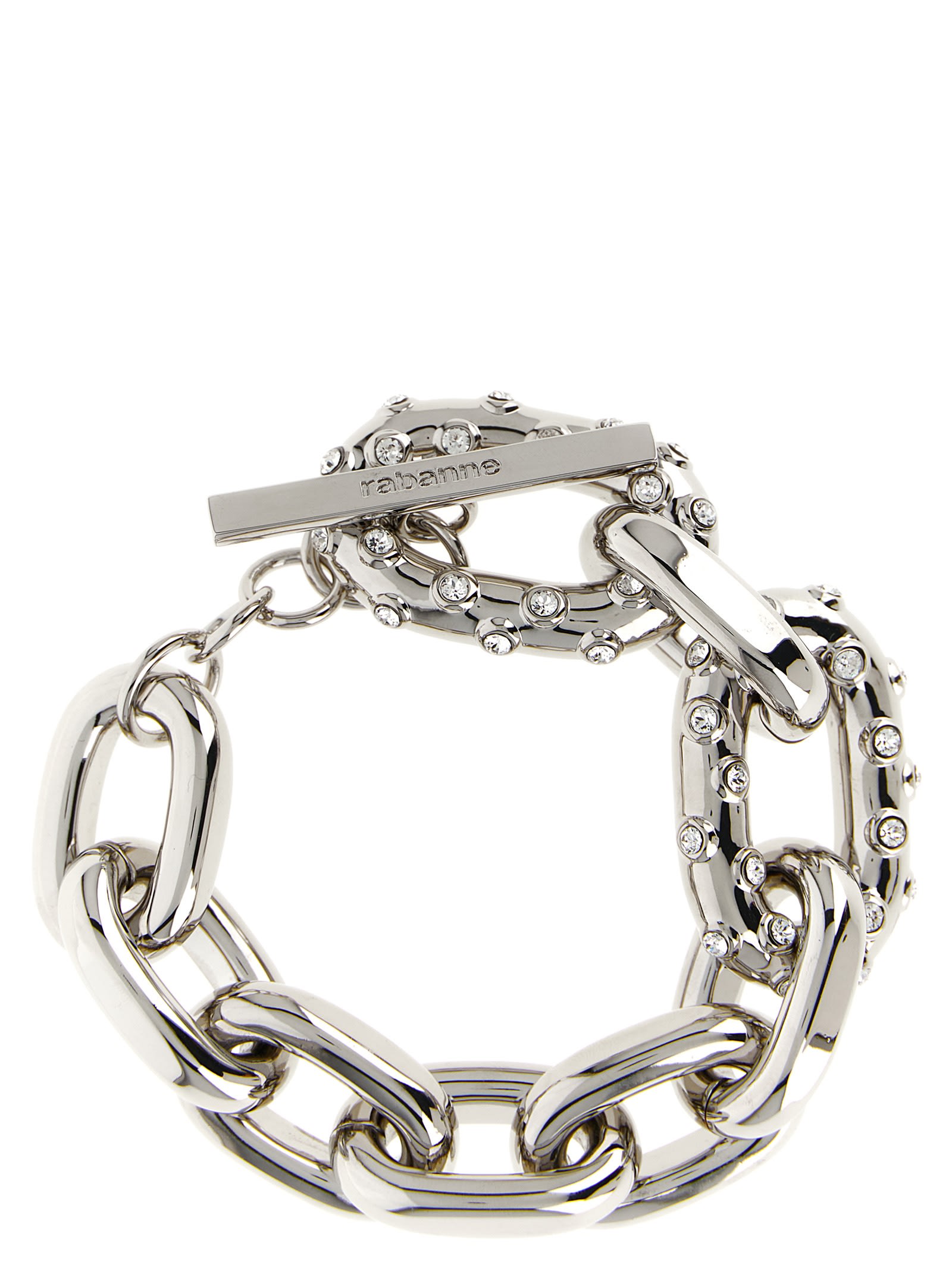 Rabanne Xl Link Bracelet In Silver