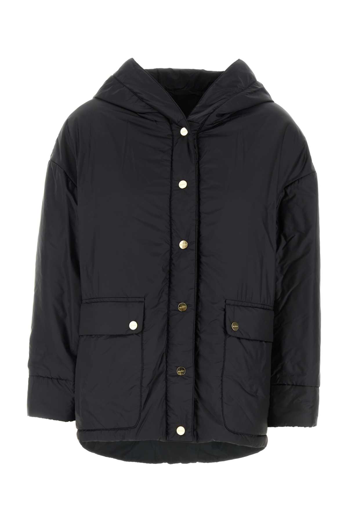 Max Mara The Cube Black Polyester Greenmo Reversible Padded Jacket