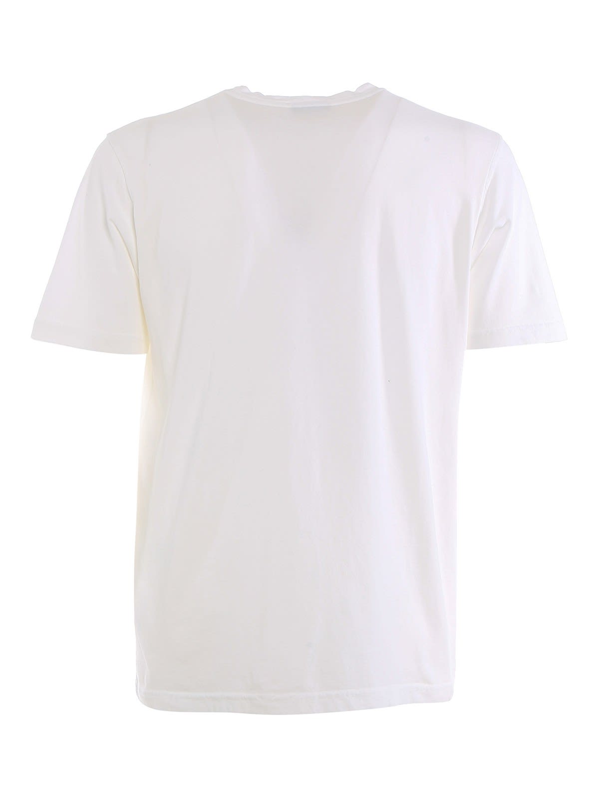 Shop Drumohr Tshirt Pocket In White