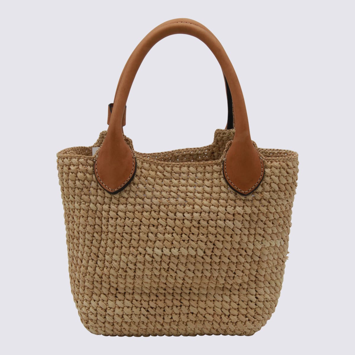 Helen Kaminski Beige Raffia Satchel In Brown