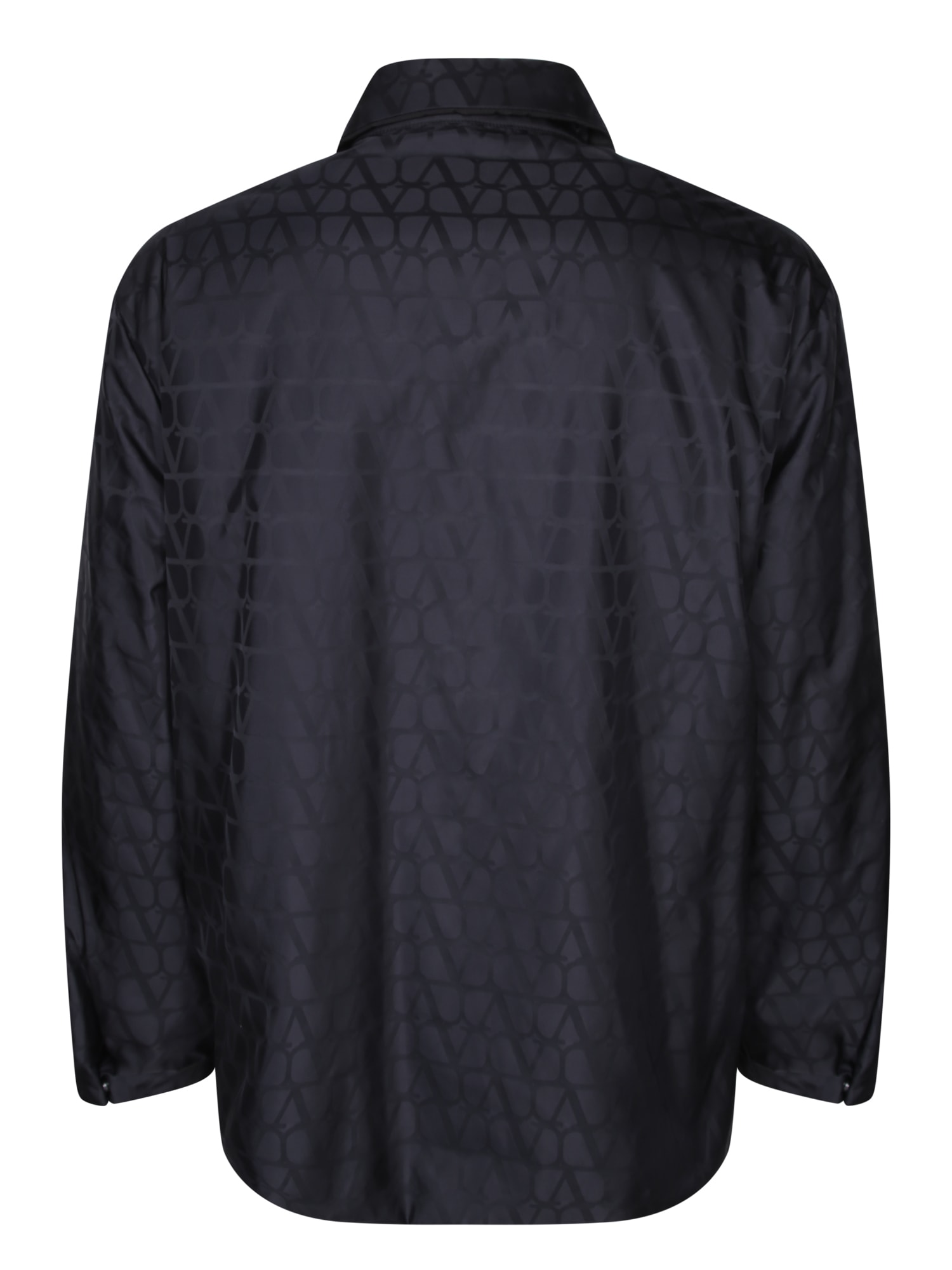 Shop Valentino Toile Iconographe Black Shirt