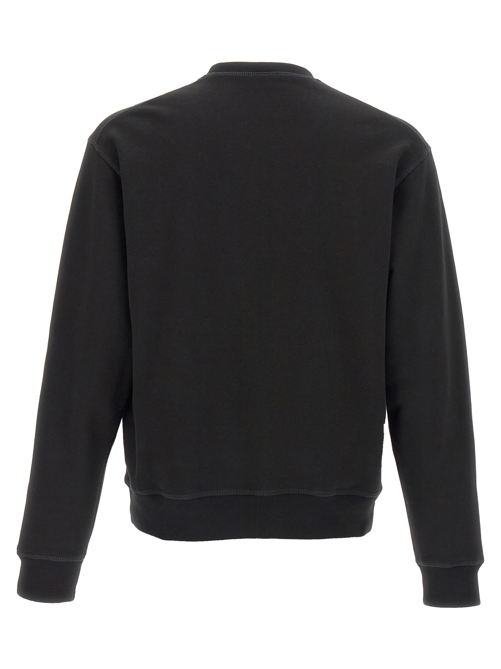 Dsquared2 Man Sweatshirt Black Size L Cotton In Black