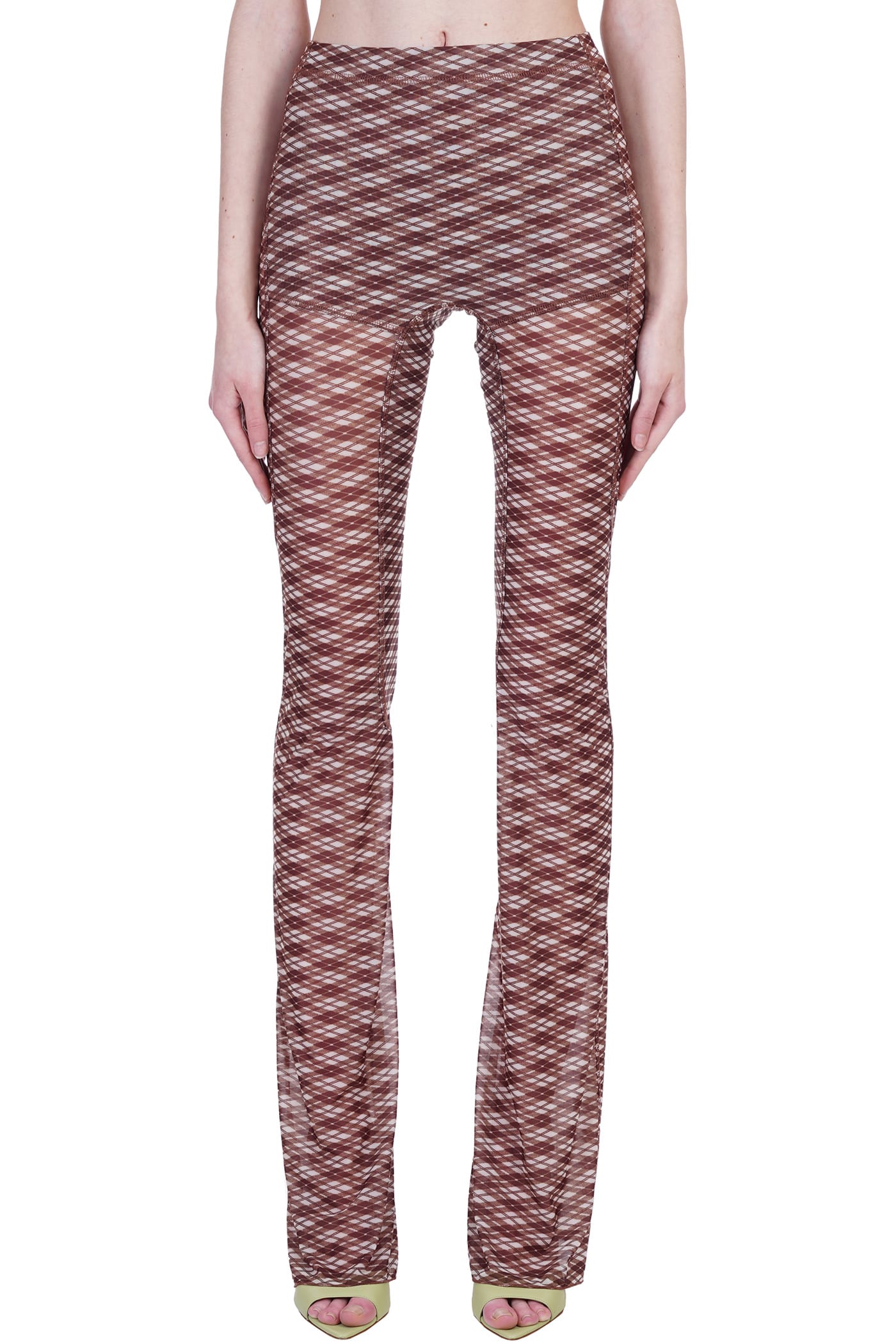 KNWLS LEGGINS IN BROWN POLYESTER