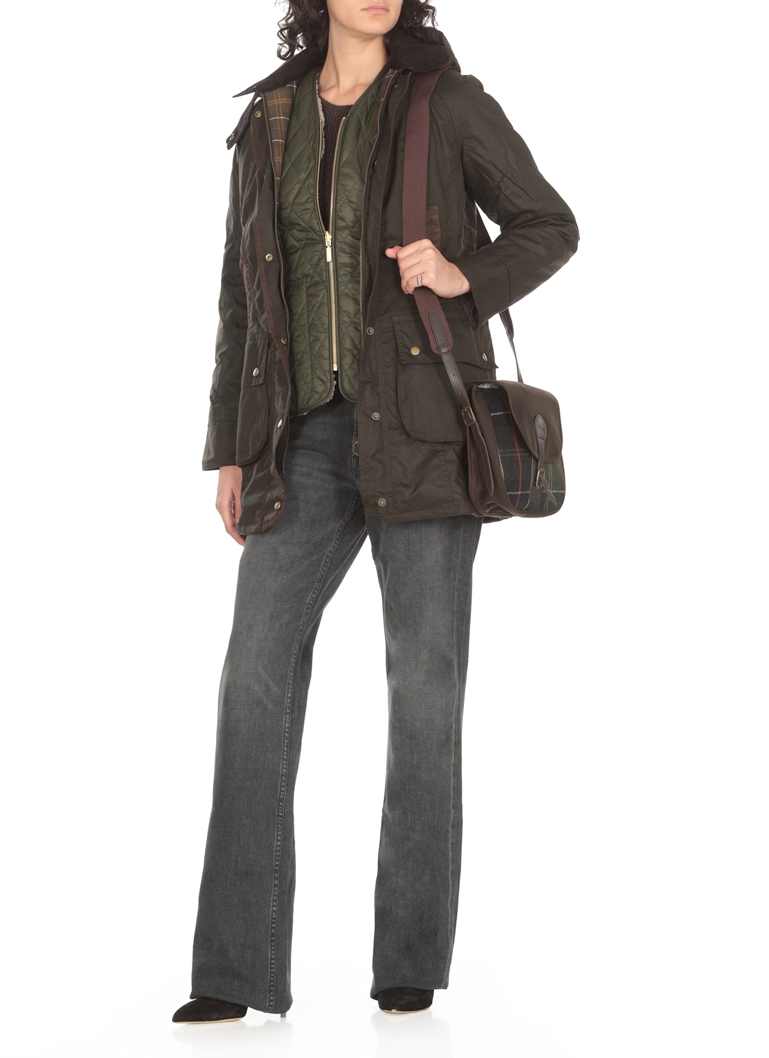 Shop Barbour Markenfield Liner Vest In Green