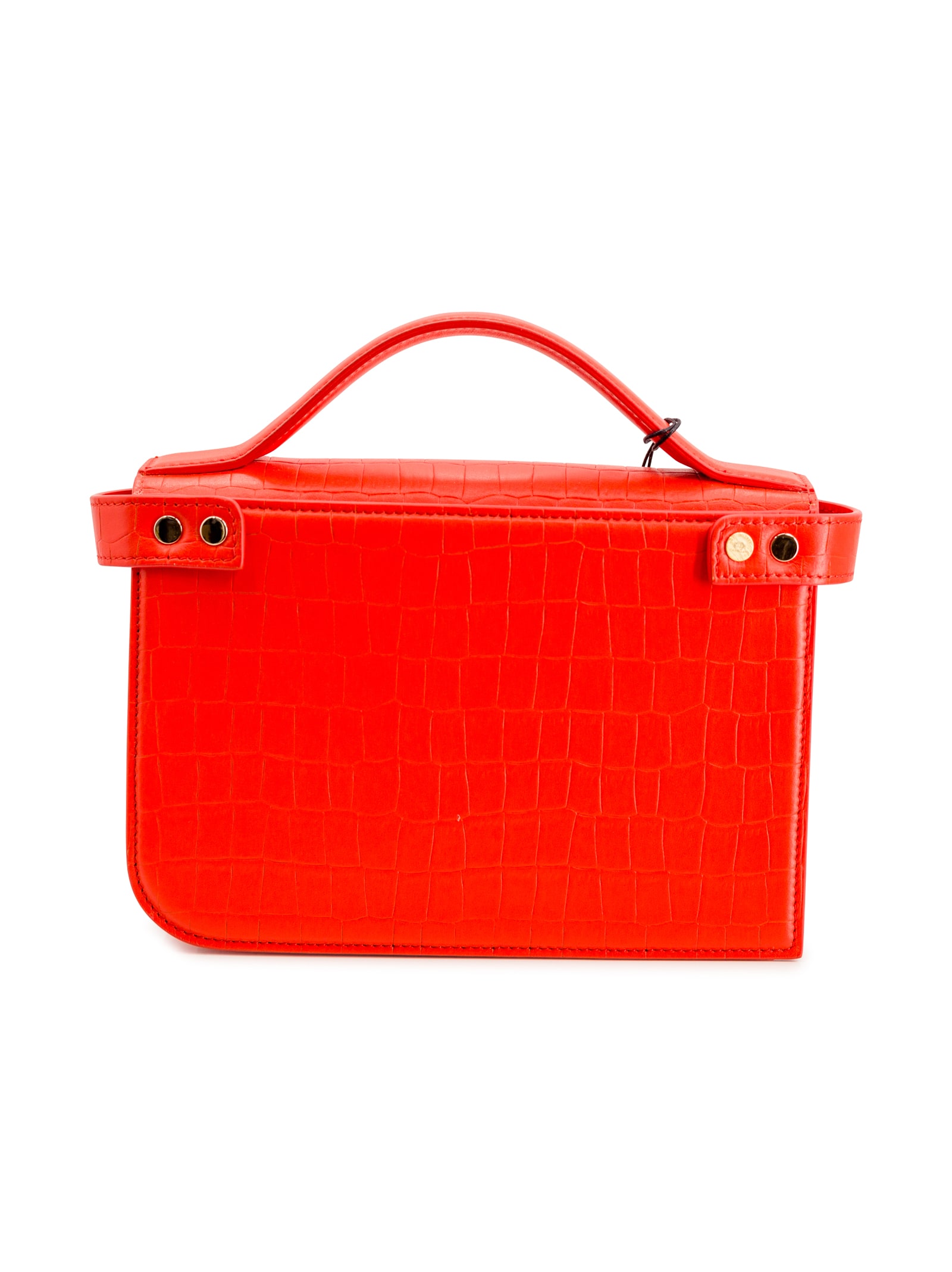 Shop Zanellato Ella Crocodile-embossed Leather Bag In Red