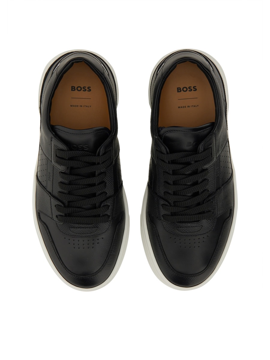 Shop Hugo Boss Sneaker Gary In Black