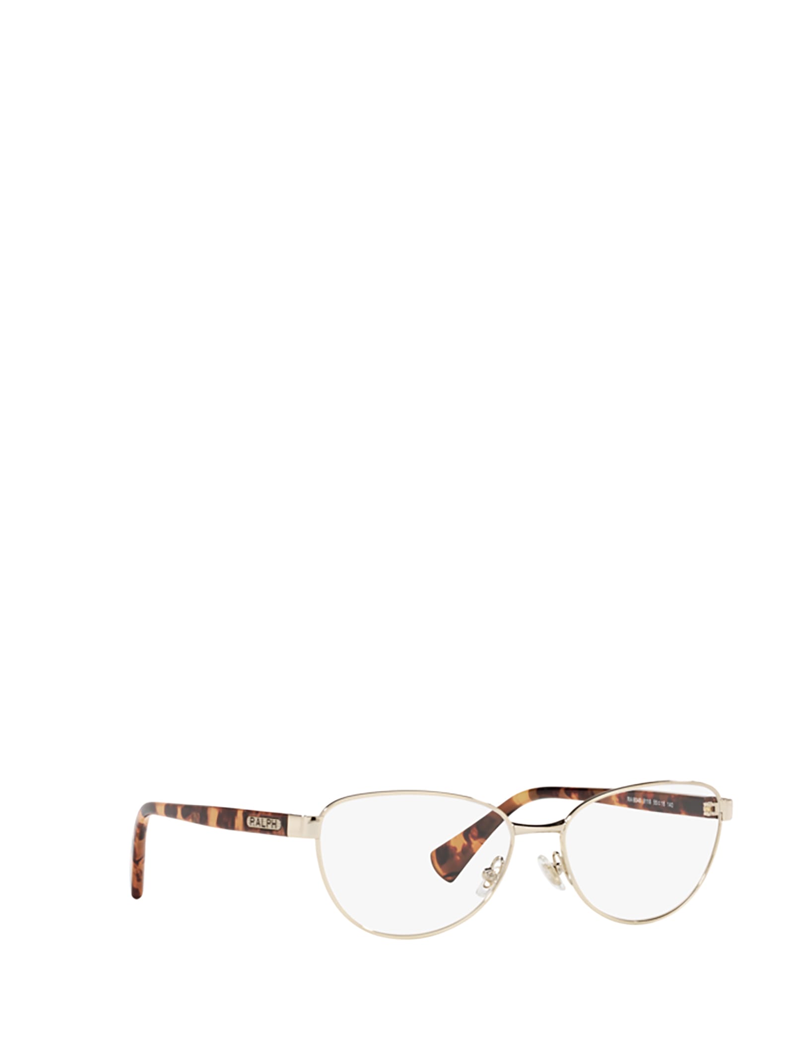 Shop Polo Ralph Lauren Ra6048 Shiny Pale Gold Glasses