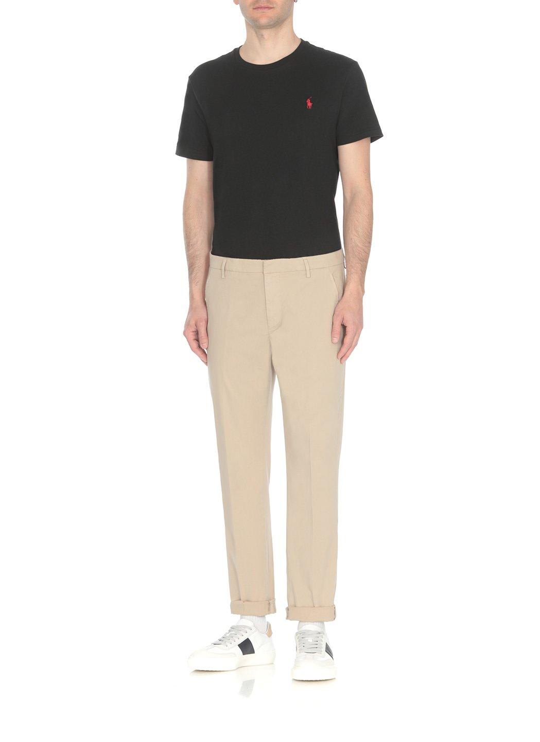 Shop Dondup Mid-rise Straight Leg Trousers In C