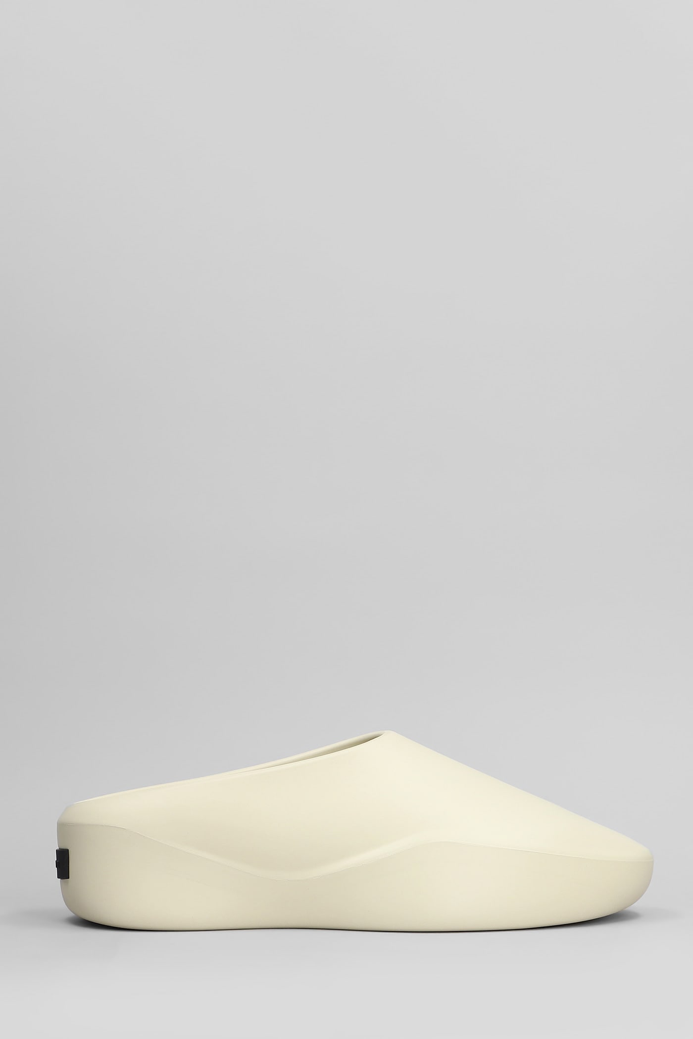 Shop Fear Of God Eva Runner Slipper-mule In Beige Rubber/plasic