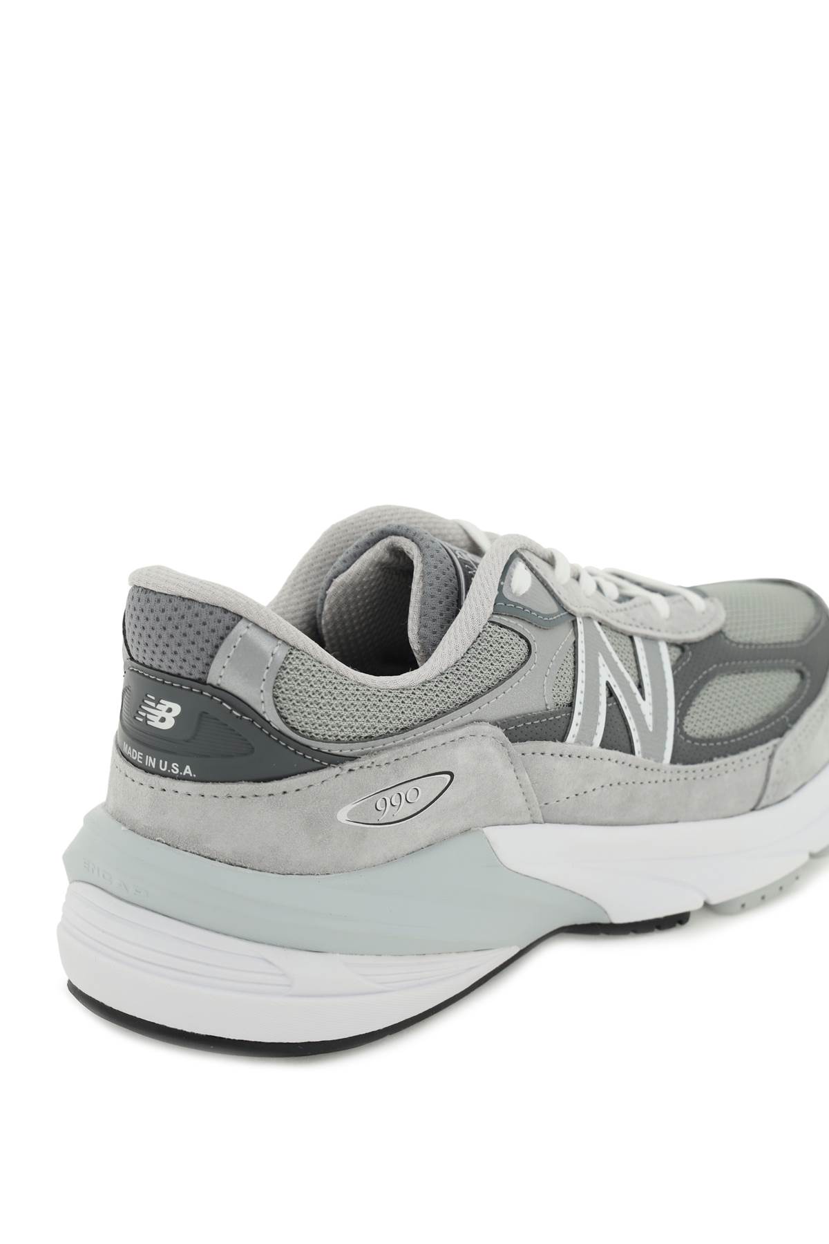 Shop New Balance 990v6 Made In Usa Sneakers In Cool Grey B