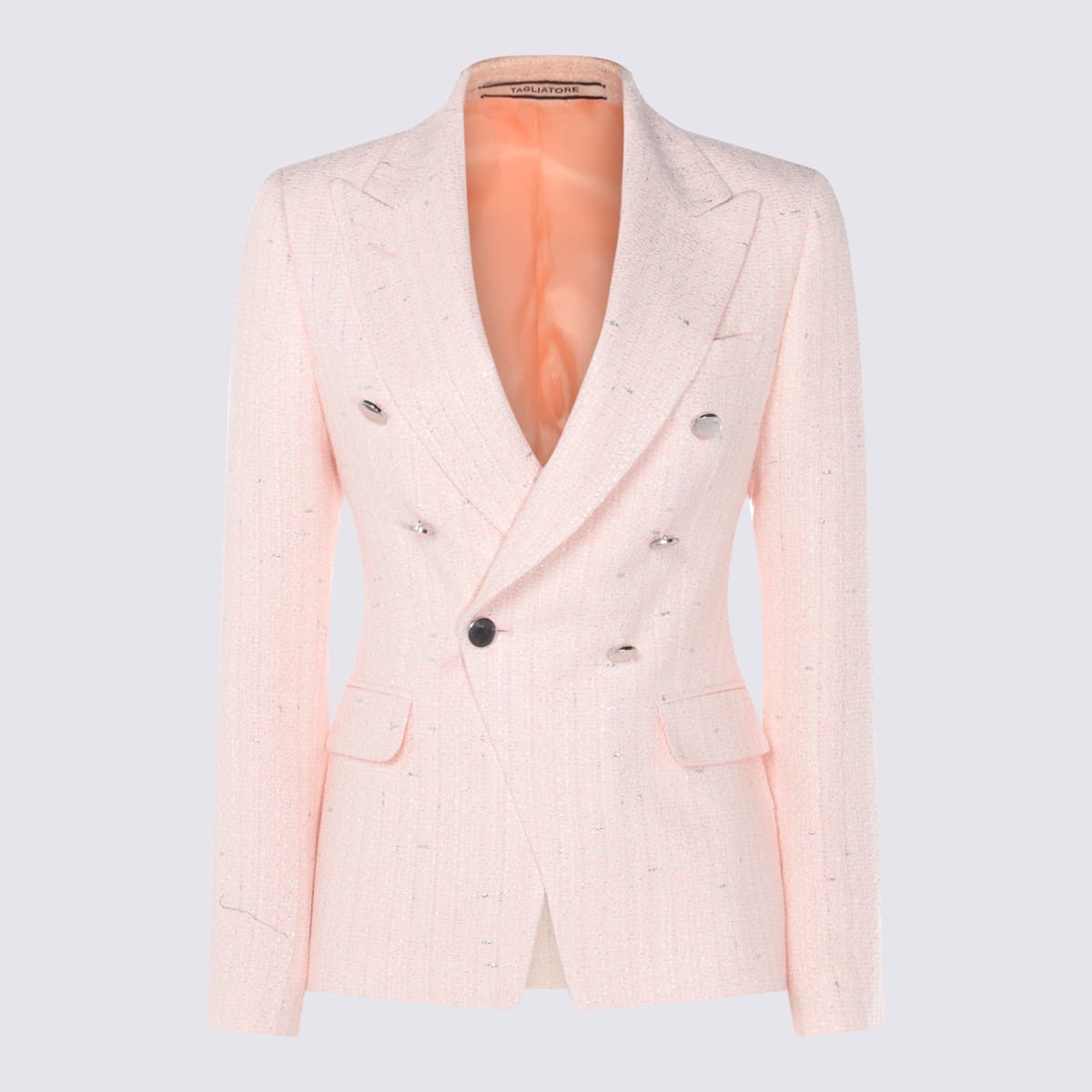Tagliatore Tailored Jacket Button Detailing In Pink