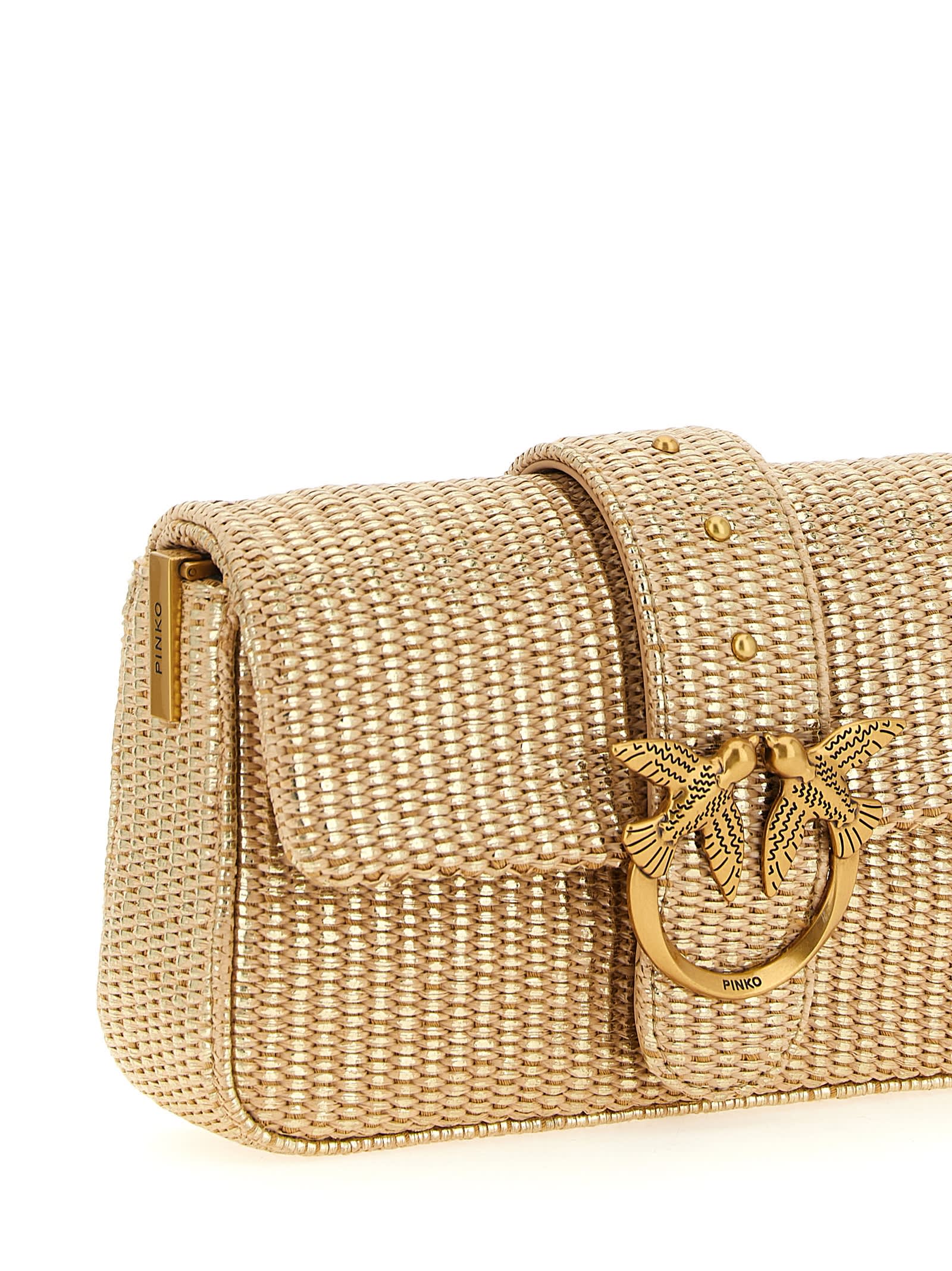 Pinko Love One Mini Slouchy Shoulder Bag