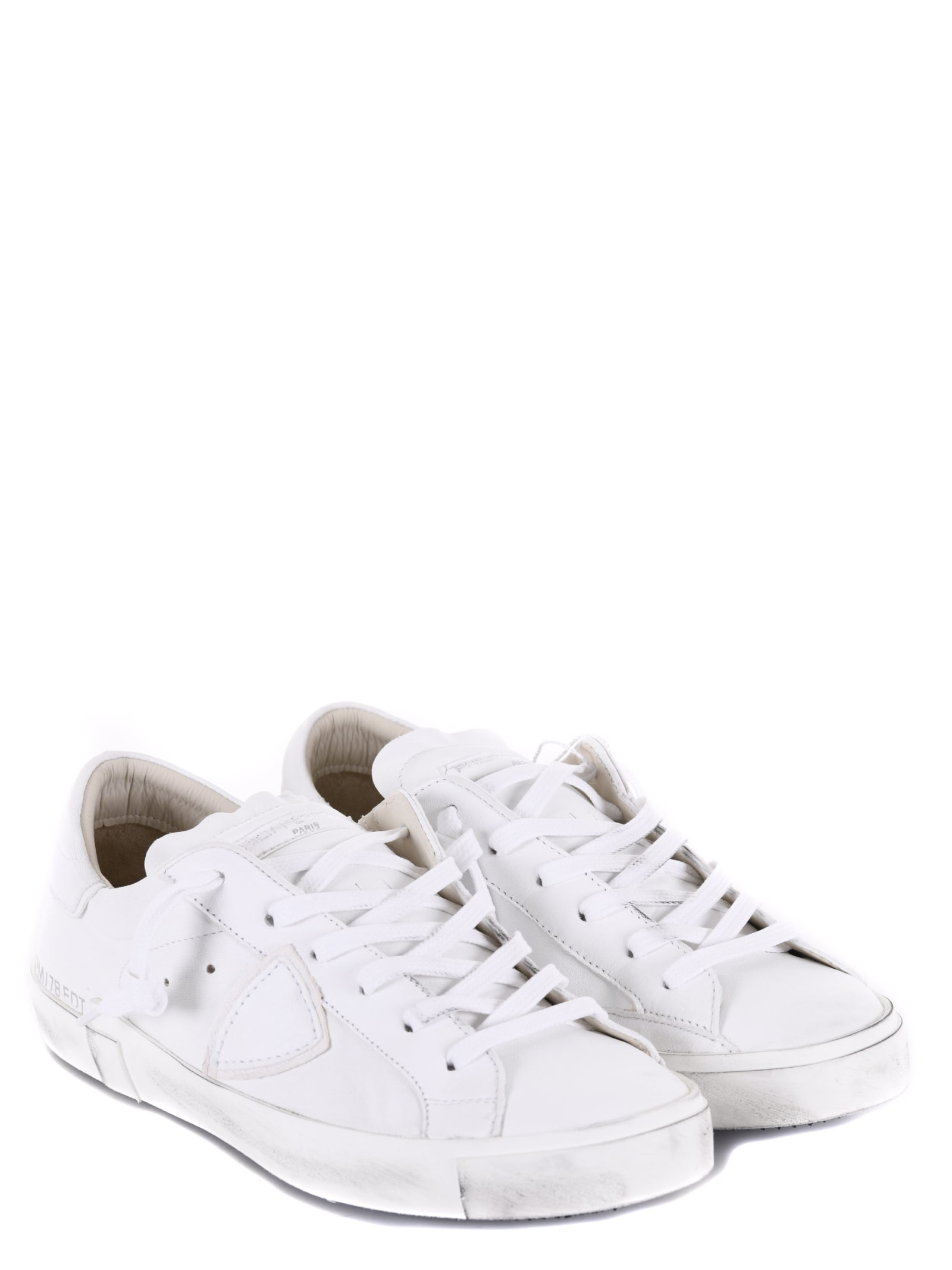 Shop Philippe Model Mens Sneakers In White