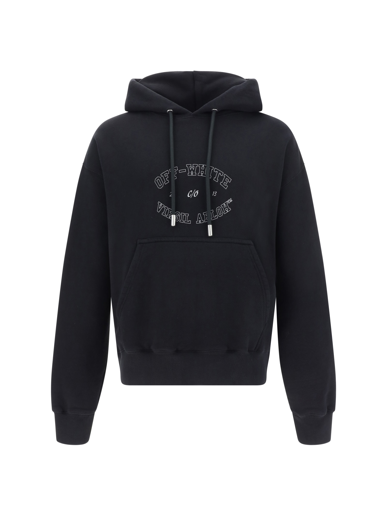 Shop Off-white Hoodie In Black White