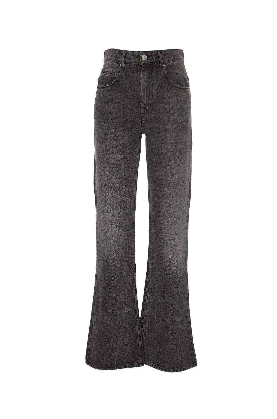 Shop Isabel Marant Belvira Flared Jeans In Grey