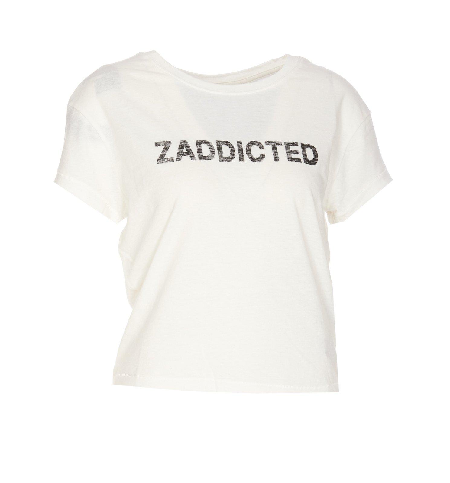 Zadig &amp; Voltaire Charlotte Zaddicted Crewneck T-shirt In White