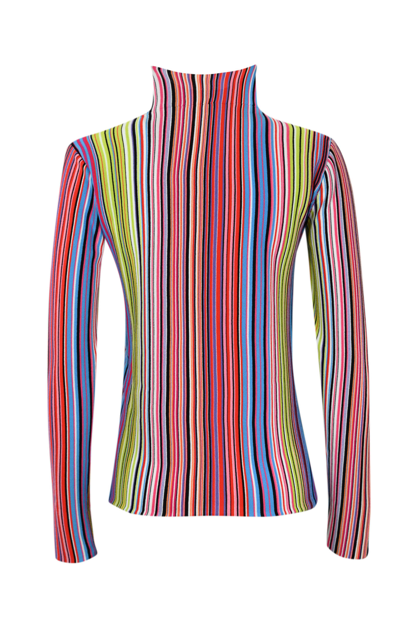 Shop Liviana Conti Striped Viscose Sweater In Riga Multicolor