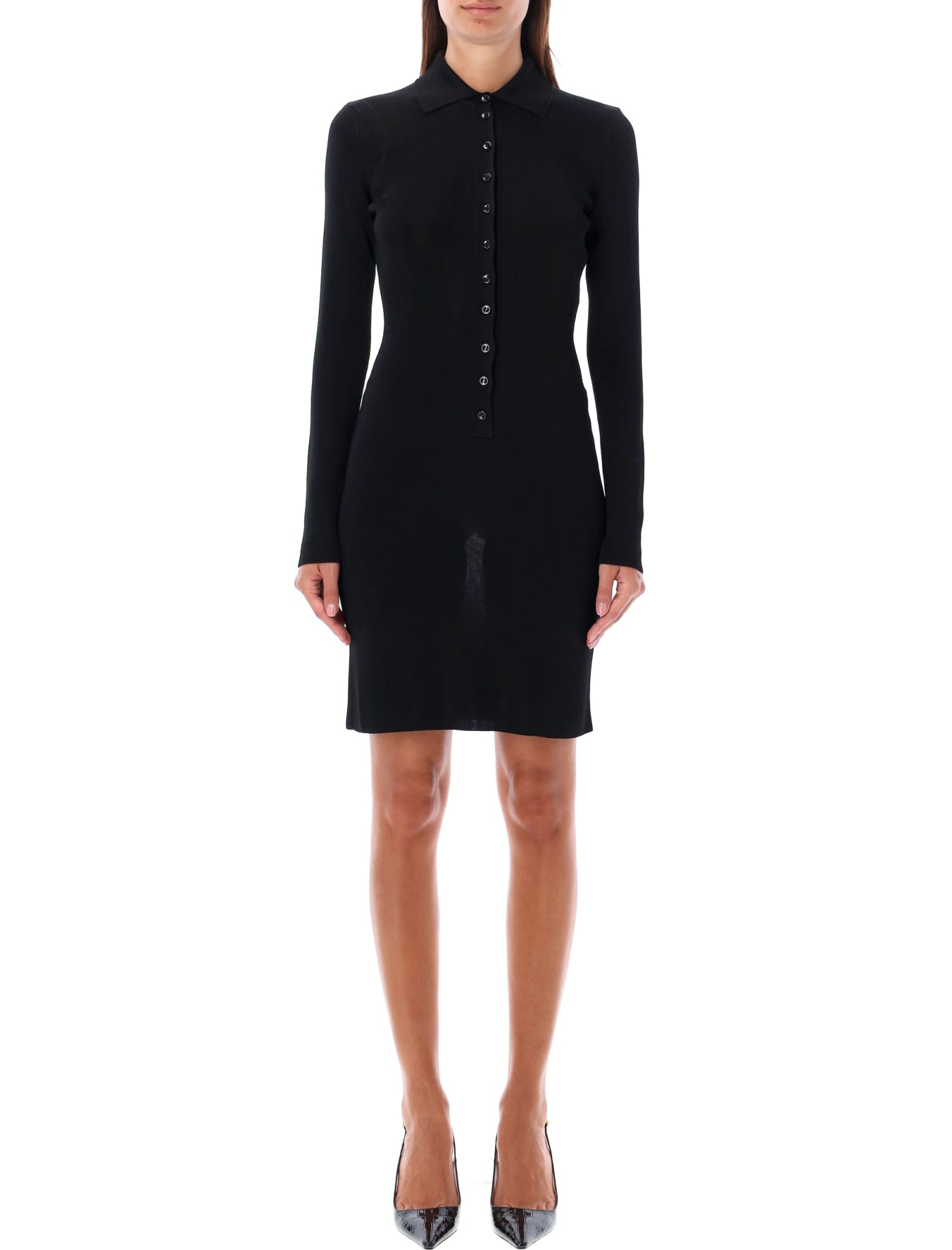 Shop Tom Ford Mini Polo Dress In Black