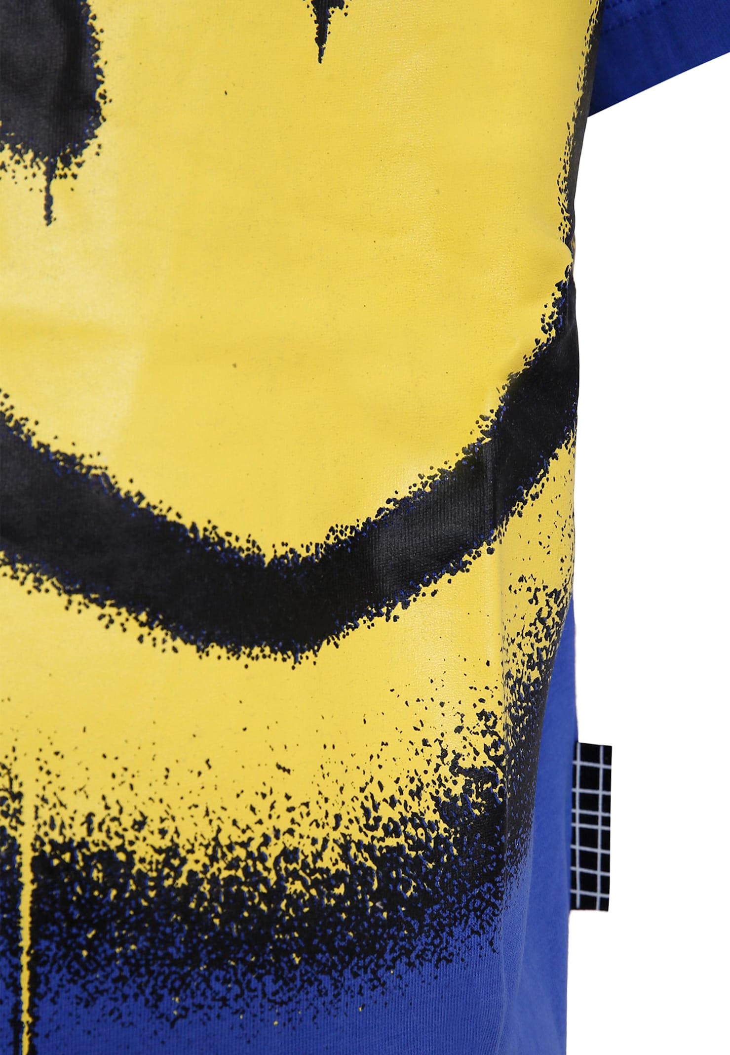 Molo Blue T-shirt For Boy With Smiley In Blue