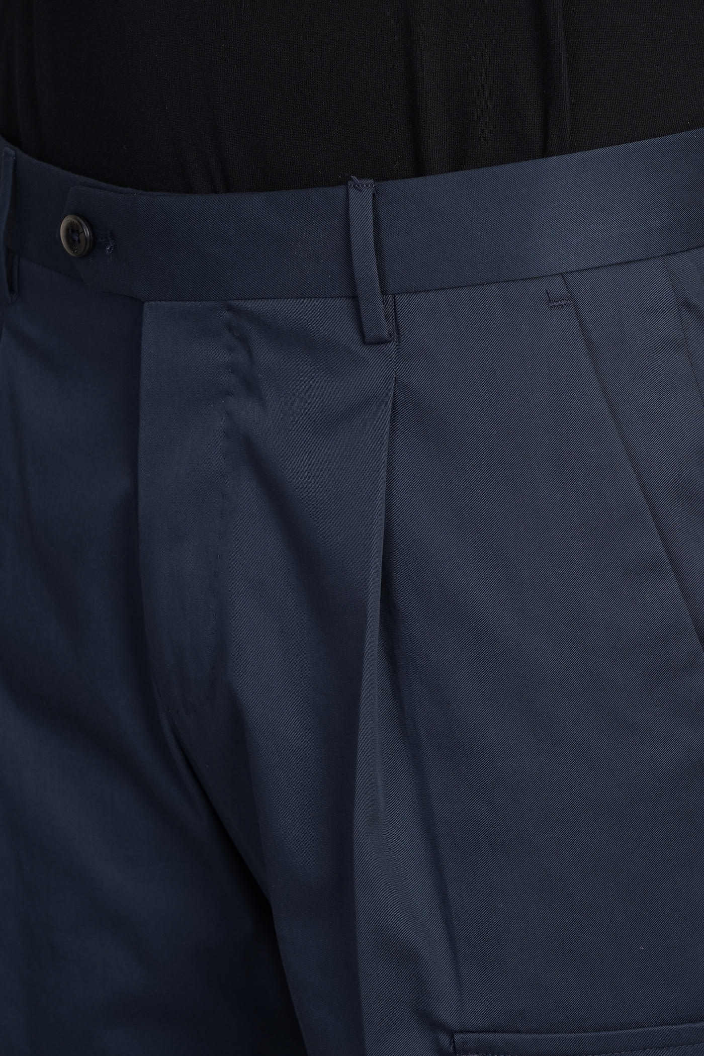 Shop Pt Torino Pants In Blue Cotton