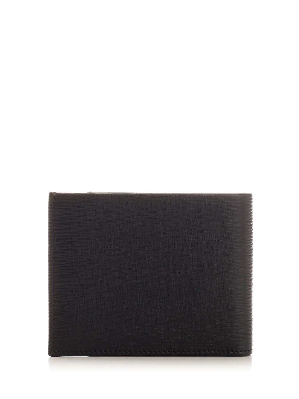 Shop Ferragamo Gancini Wallet In Black