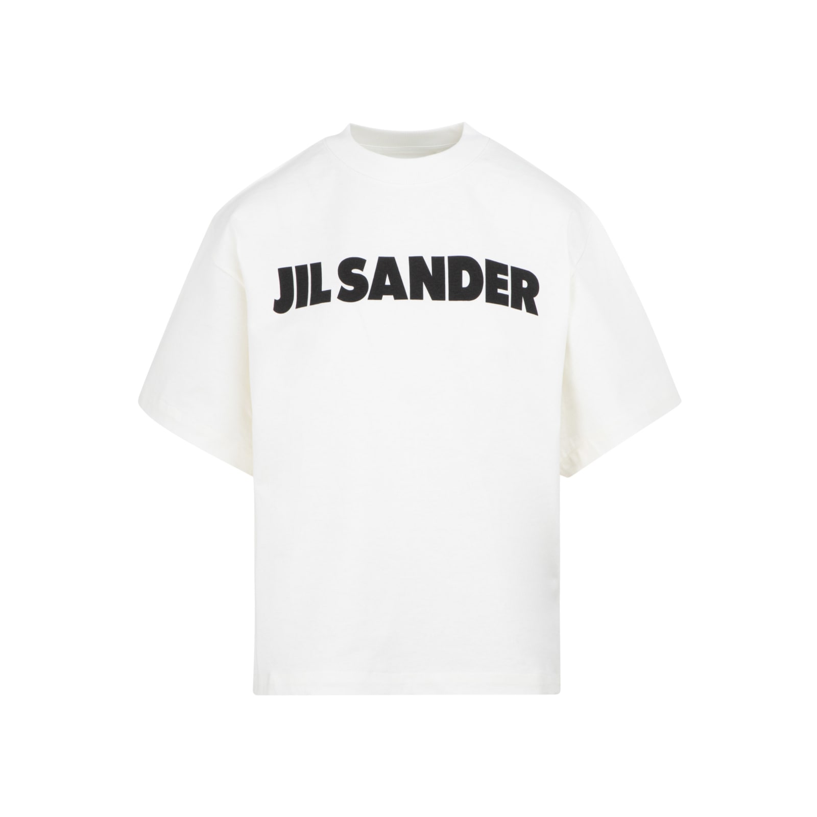 Shop Jil Sander Logo T-shirt In Porcelain