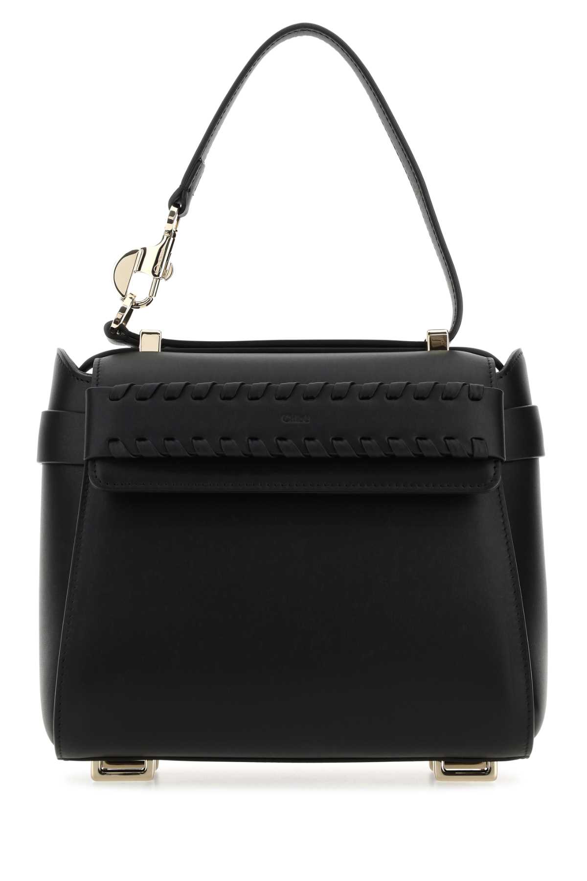 Chloé Black Leather Small Nacha Handbag