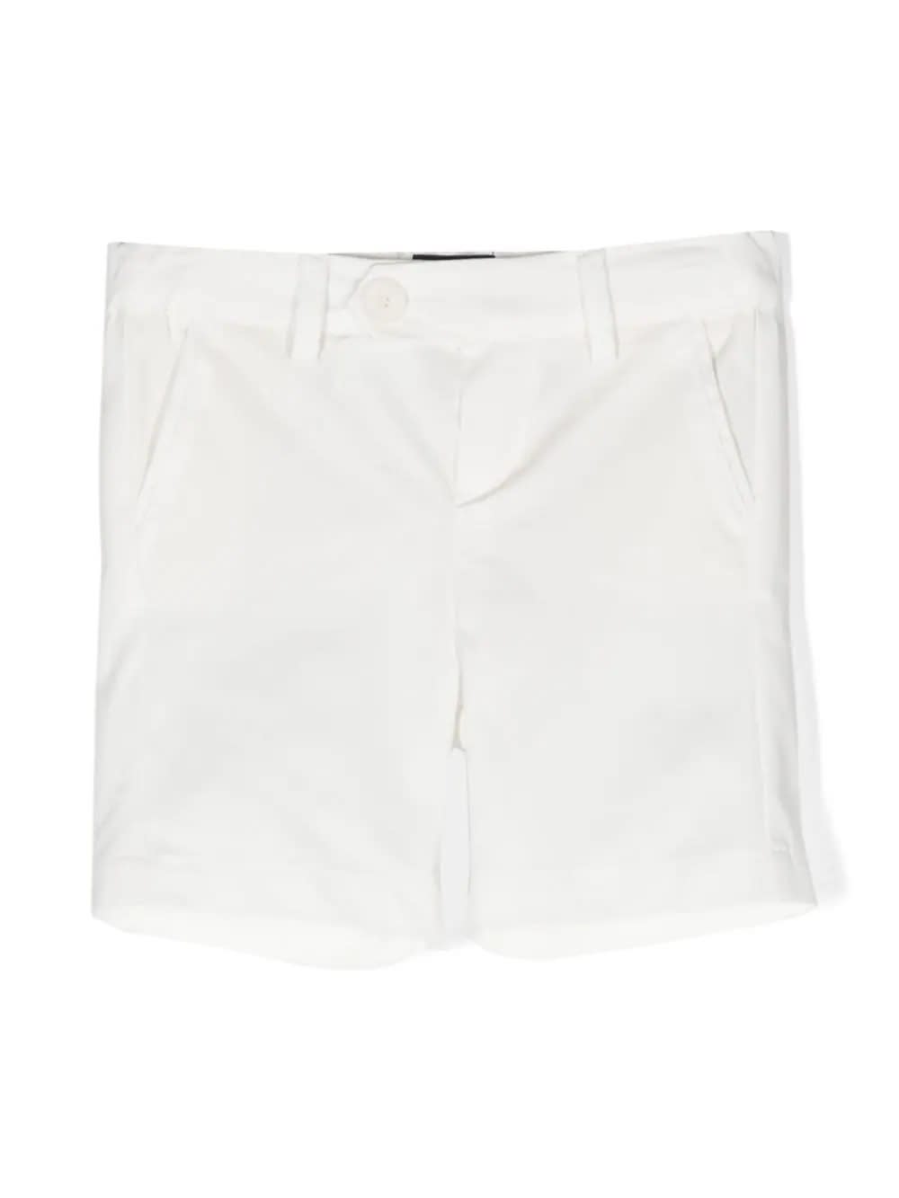 Shop Fay Straight Mid-rise Bermuda Shorts In Cream