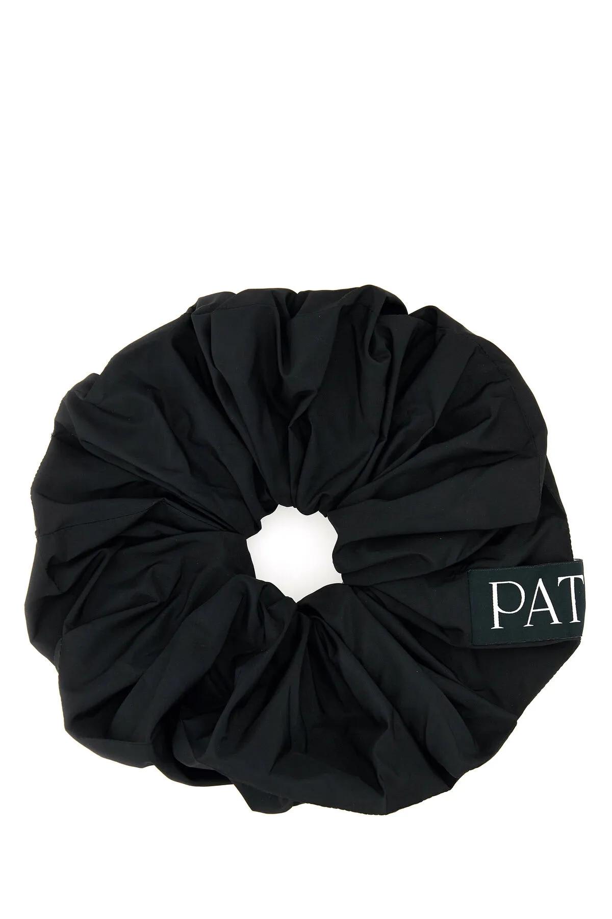 Black Polyester Scrunchie